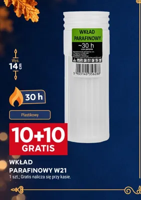 Wkład parafinowy W21 promocja w Stokrotka