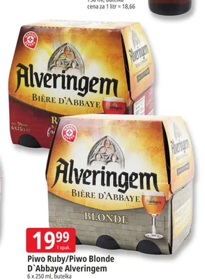 Piwo Ruby D`Abbaye Alveringem 6-pak 250 ml promocja w Leclerc