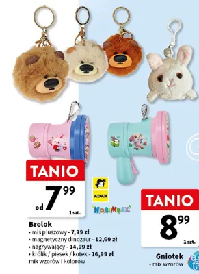 Brelok miś pluszowy Adar promocja w Intermarche