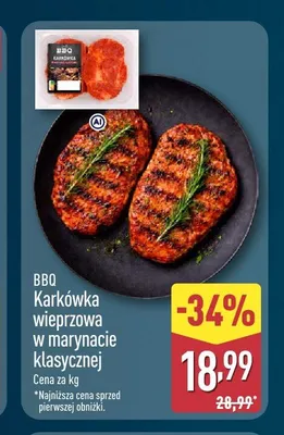 Karkówka wieprzowa w marynacie klasycznej BBQ promocja w Aldi