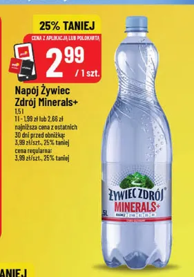 Napój Żywiec Zdrój Minerals dialogue... wait no extra tokens promocja w POLOmarket