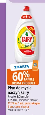 Płyn do mycia naczyń Fairy promocja w Leclerc