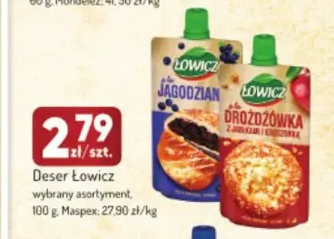 Deser Łowicz Drożdżówka z jabłkami i cynamonem promocja w Avita