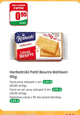 Herbatniki Petit Beurre promocja w Dino