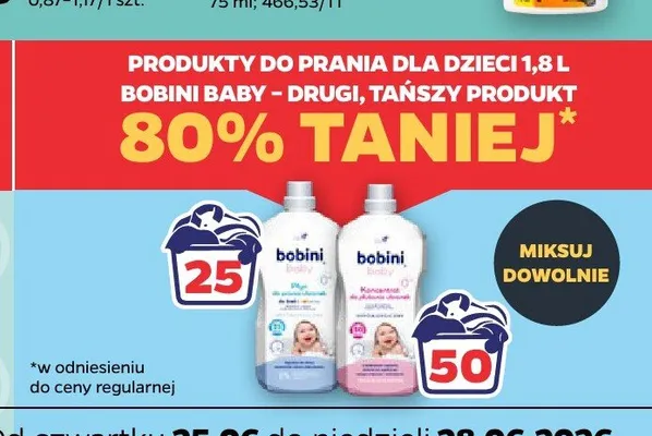 Płyn do prania Bobini Baby promocja w Netto