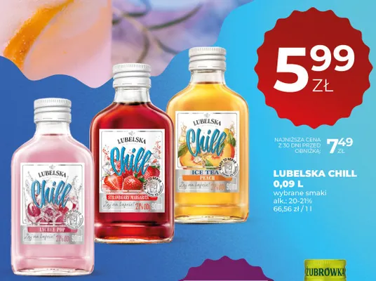 Likier Lubelska Chill Strawberry Margarita promocja w Duży Ben