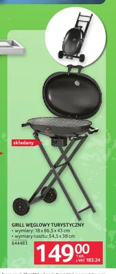 Grill węglowy turystyczny promocja w Selgros