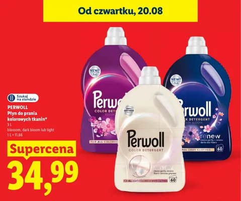 Płyn do prania Perwoll Color Blossom promocja w Lidl