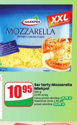 Ser tarty Mozzarella Mlekpol promocja w Dino