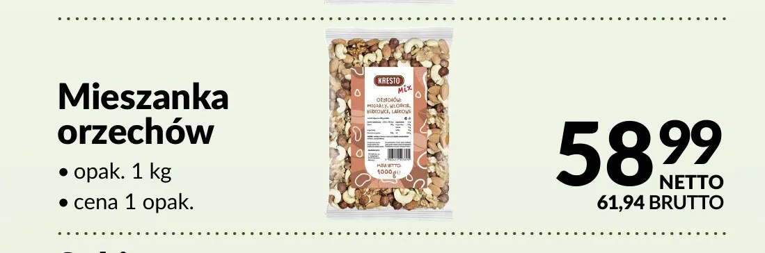 Mieszanka orzechów Kresto promocja w Makro