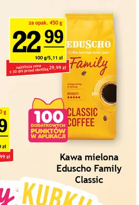 Kawa mielona Eduscho Family Classic promocja w Gram Market
