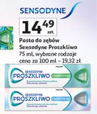 Pasta do zębów Proszklíwo promocja w Auchan