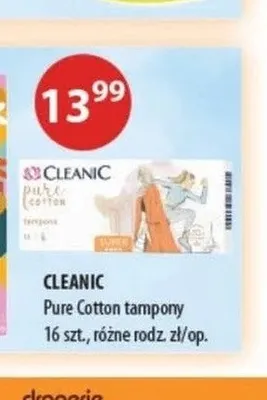 Tampony Cleanic Pure Cotton promocja w Drogerie Laboo