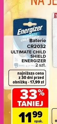 Baterie CR2032 Ultimate Child Shield Energizer promocja w Carrefour