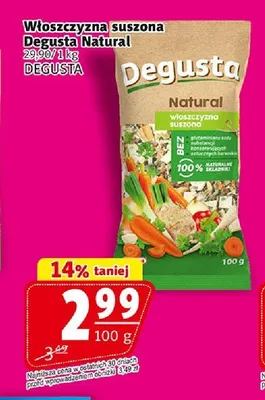 Włoszczyzna suszona Degusta Natural promocja w Prim Market