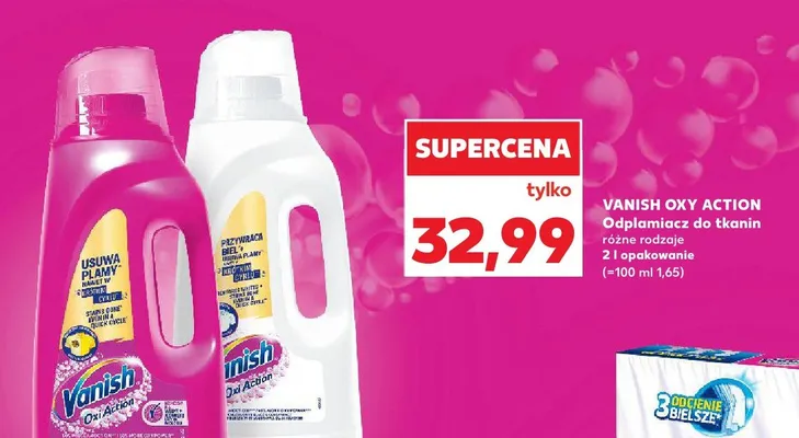 Odplamacz do tkanin różne rodzaje promocja w Kaufland