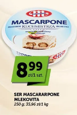 Ser Mascarpone Mlekovita promocja w Euro Sklep