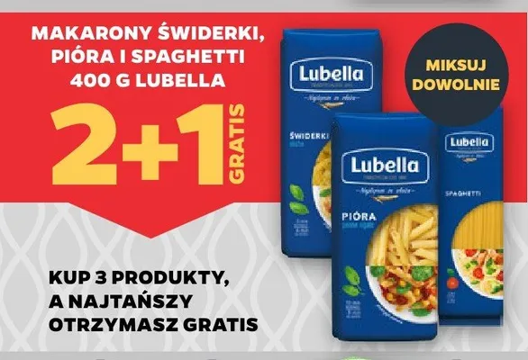 Makaron spaghetti Lubella promocja w Netto