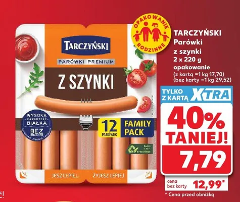Parówki z szynki Tarczyński promocja w Kaufland