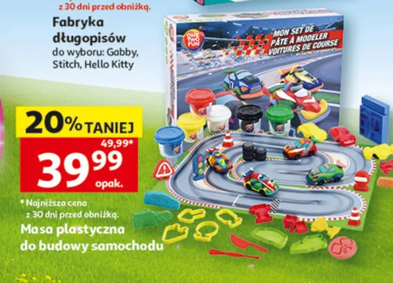 Masa plastyczna do budowy samochodu promocja w Auchan
