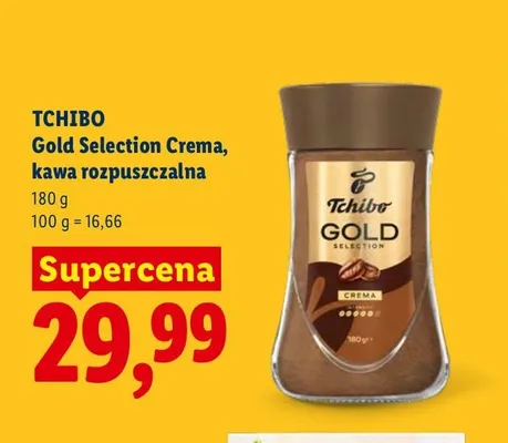 Kawa rozpuszczalna Tchibo Gold Selection Crema promocja w Lidl
