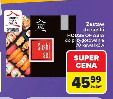 Zestaw do sushi House of Asia promocja w Carrefour