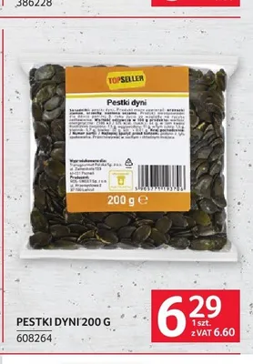 Pestki dyni TOPSELLER promocja w Selgros
