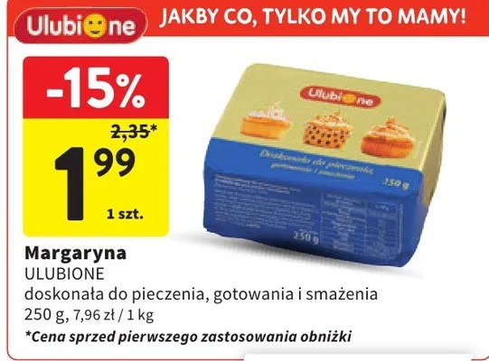 Margaryna doskonała do pieczenia, gotowania i smażenia promocja w Intermarche
