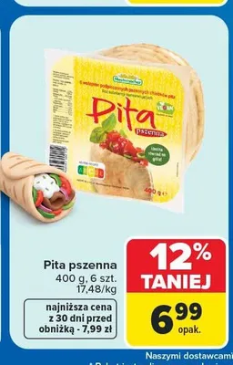 Pita pszenna Mastermacher 6-pak promocja w Carrefour