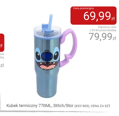 Kubek termiczny Stitch Stor promocja w Smyk