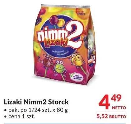 Lizaki Nimm2 Storck promocja w Makro