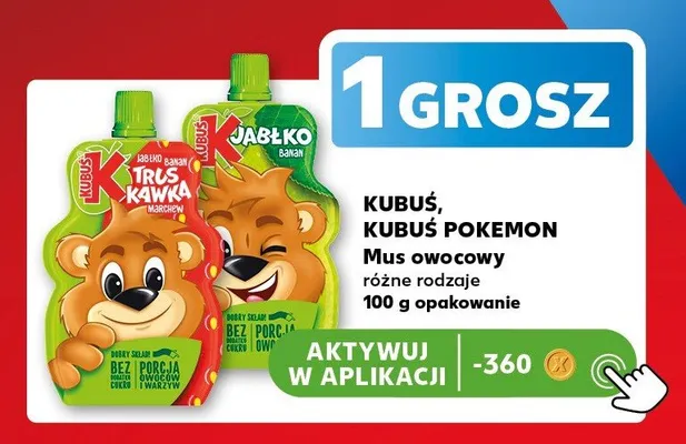 Mus owocowy Kubuś Jabłko Truskawka Banan Marchew promocja w Kaufland