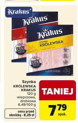 Szynka KRÓLEWSKA KRAKUS promocja w Carrefour
