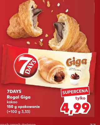 Rogal Giga kakao 7Days promocja w Kaufland