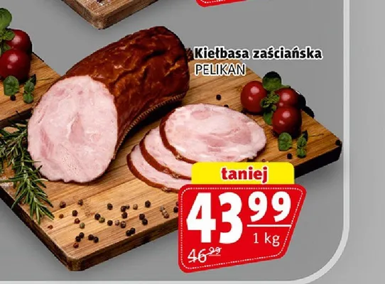 Kiełbasa zaścianska Pelikan promocja w Prim Market