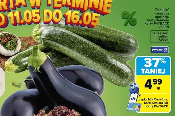 Cukinia promocja w Carrefour