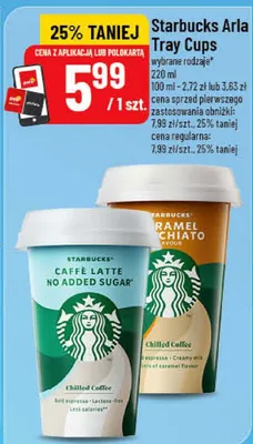 Starbucks Arla Tray Cups kawa mrożona promocja w POLOmarket