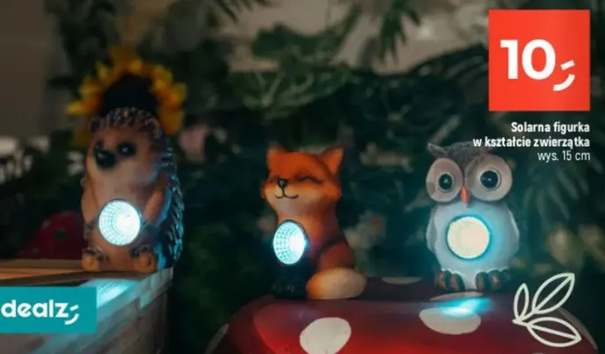 Solarna figurka w kształcie zwierzątka promocja w Dealz