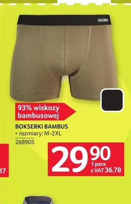 Bokserki bambusowe promocja w Selgros