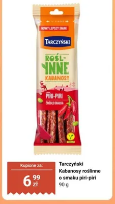 Kabanosy roślinne o smaku piri-piri Tarczyński promocja w Biedronka