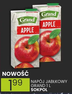Napój jabłkowy sokpol 1l promocja w Wafelek