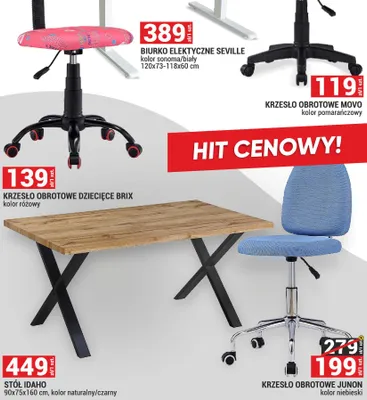 Krzesło obrotowe Movo promocja w Merkury Market