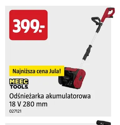 Odśnieżarka akumulatorowa 280 mm Meec Tools promocja w Jula
