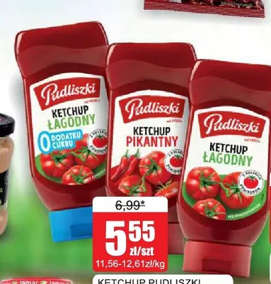 Ketchup pikantny Pudliszki promocja w Bingo