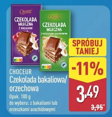 Czekolada bakaliowa/orzechowa do wyboru: z bakaliami lub orzeszkami arachidowymi promocja w Aldi