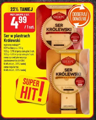 Ser w plastrach Królewski promocja w POLOmarket