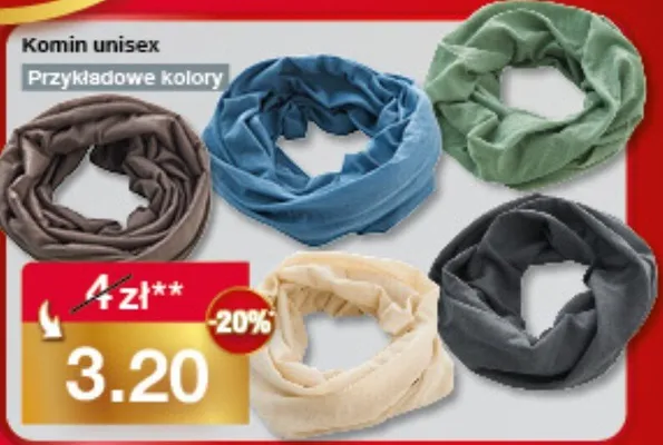 Komin unisex promocja w Woolworth