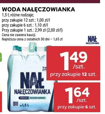 Woda Nałęczowianka promocja w Stokrotka