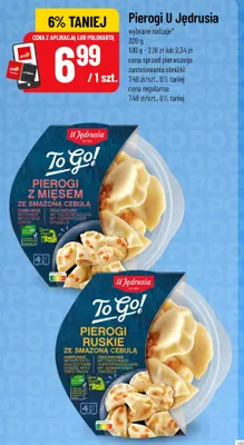 Pierogi ruskie ze smażoną cebulą To Go! U Jędrusia promocja w POLOmarket