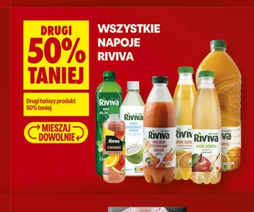 Napoje Riviva promocja w Biedronka